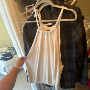 Worn once XL Banana Republic crochet halter tie top